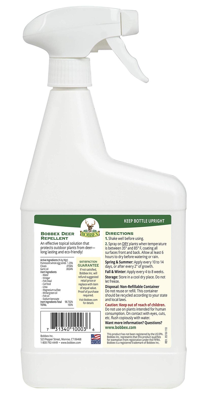 Bobbex 32 oz. Ready to Use Deer Repellent Spray - Image 2
